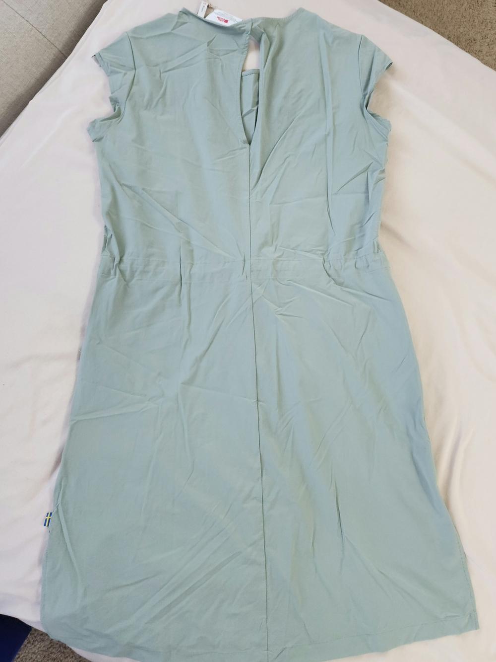 Fjallraven Higg Coast Lite Sage Green Women's Short Sleeve Dress - Picture 6 of 6